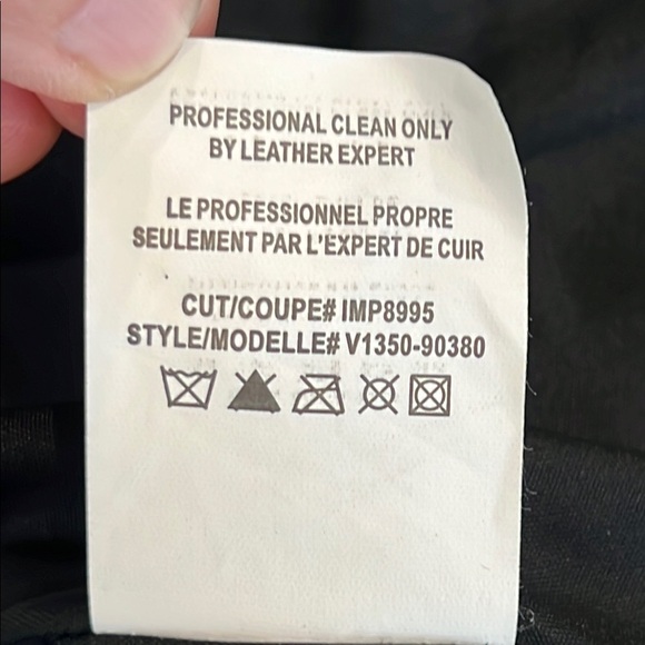 Vince Black Leather Cropped Jacket - Picture 6 of 7